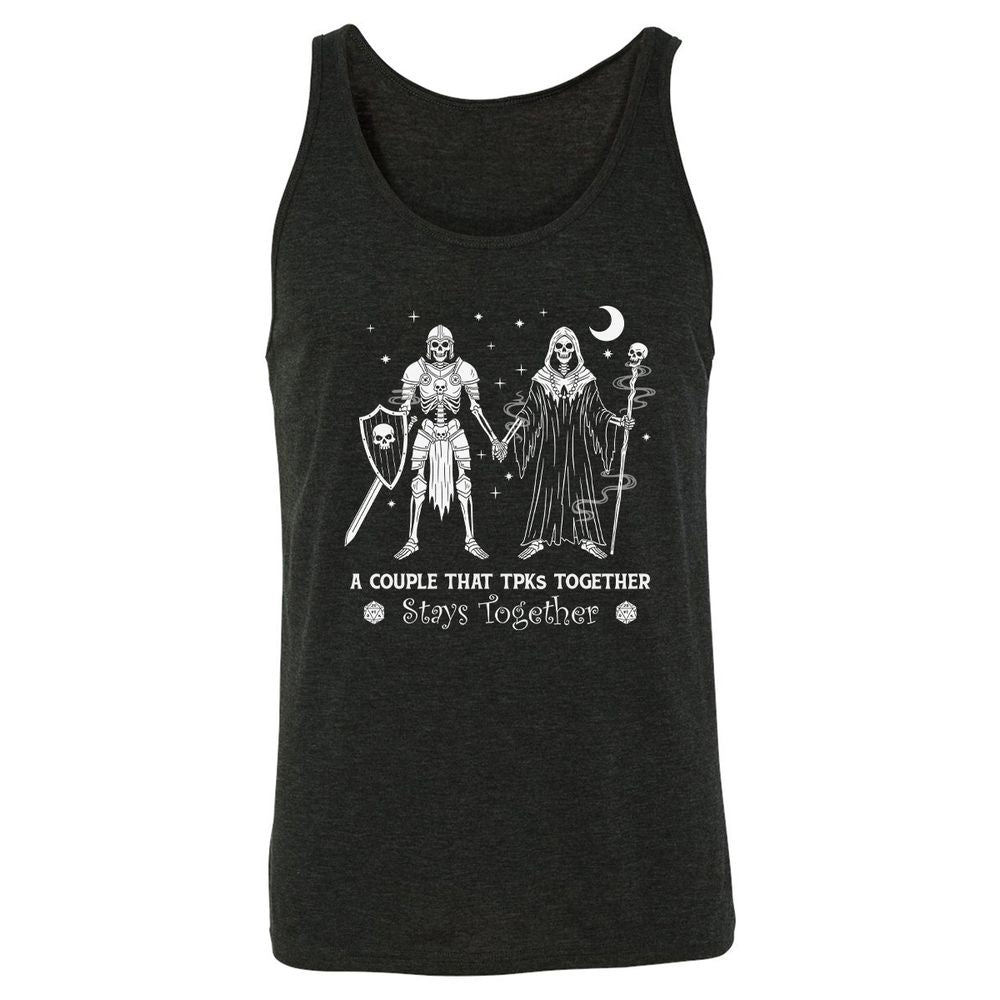 TPK Love – Skeleton Couple - Charcoal Black Triblend - 5