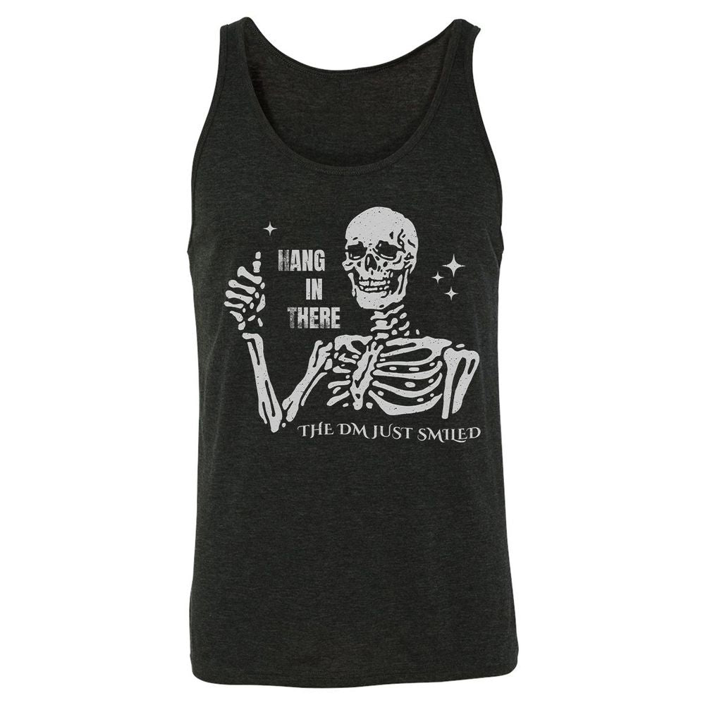 Hang In There – The DM Just Smiled Skeleton - Charcoal Black Triblend - 5