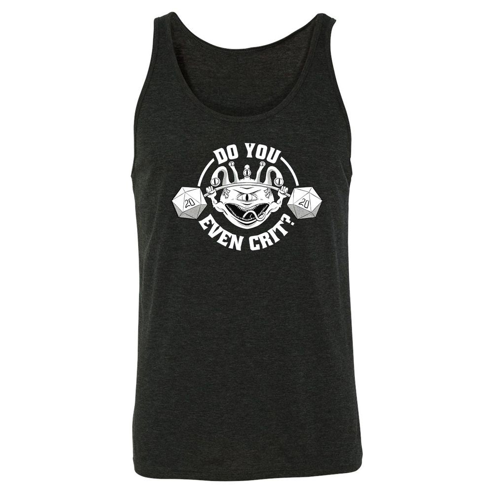 Do You Even Crit Unisex Jersey Tank - Charcoal Black Triblend - 5