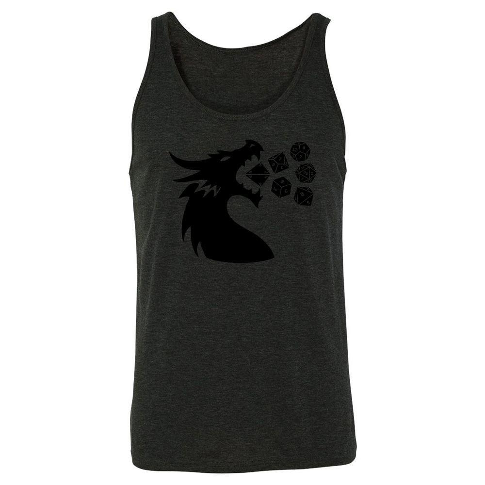Pac And Dragon Unisex Jersey Tank - Charcoal Black Triblend - 5
