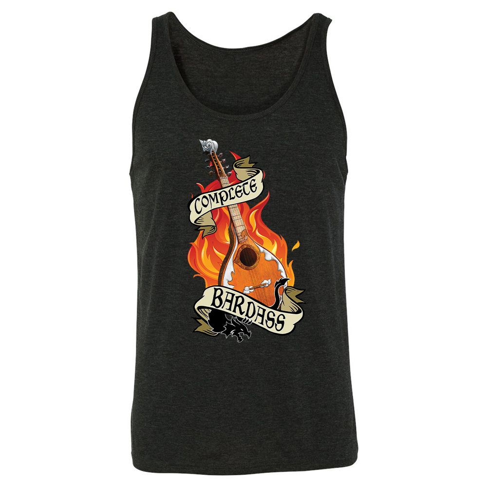 Complete Bardass Unisex Jersey Tank - Charcoal Black Triblend - 5