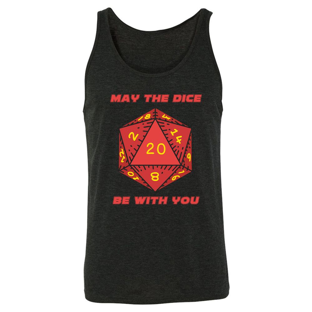 May the Dice Be With You - Charcoal Black Triblend - 5