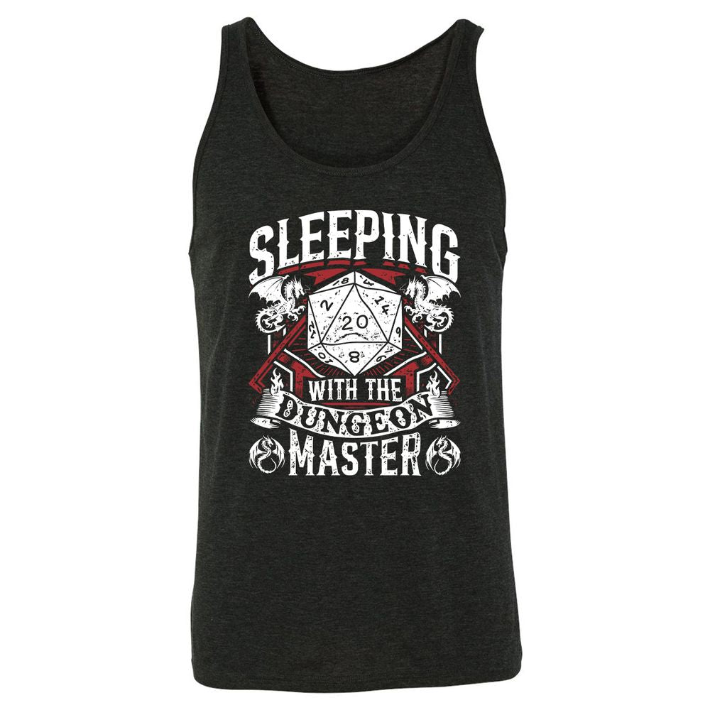 Sleeping With The DM Unisex Jersey Tank - Charcoal Black Triblend - 5