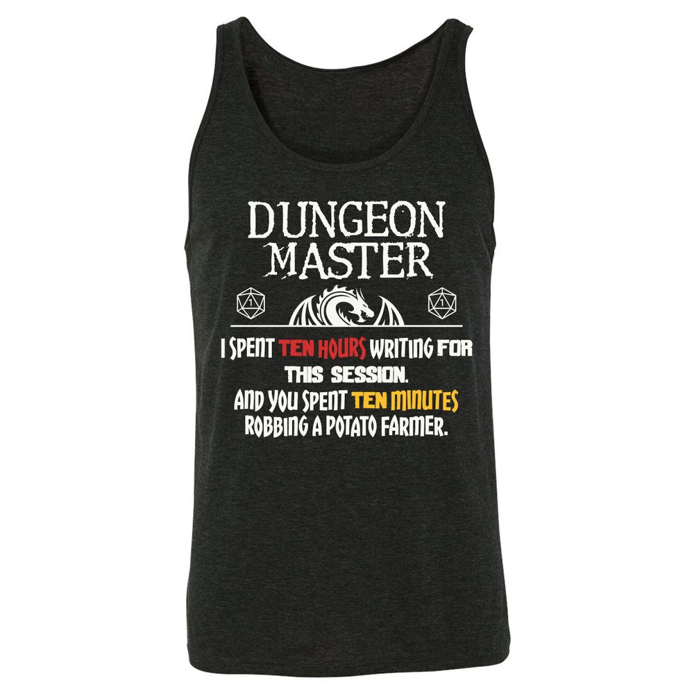 Dungeon Master Chaos Meme Unisex Jersey Tank - Charcoal Black Triblend - 5