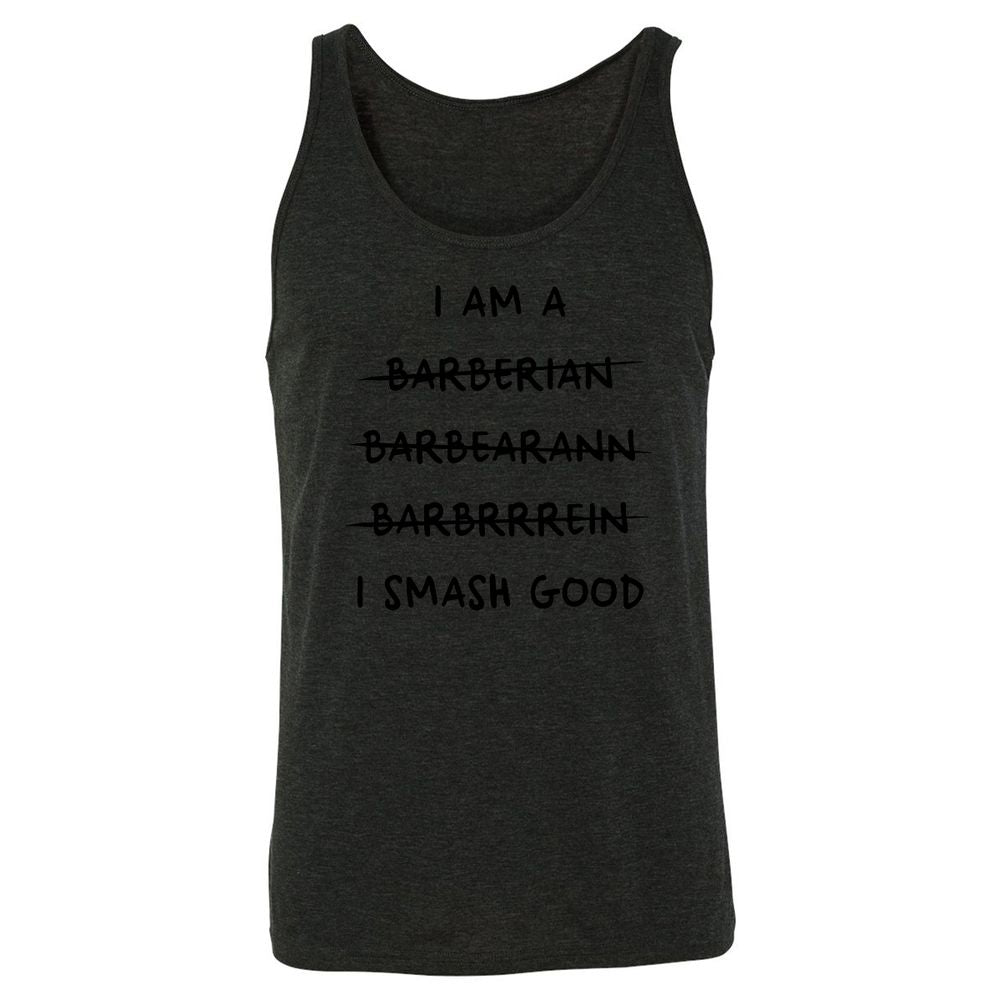 I Am A Barbarian Unisex Jersey Tank - Charcoal Black Triblend - 5