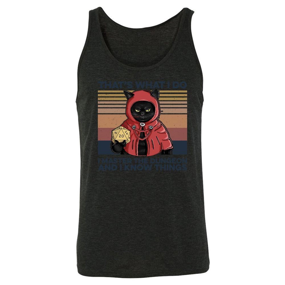 I Master The Dungeons Unisex Jersey Tank - Charcoal Black Triblend - 5