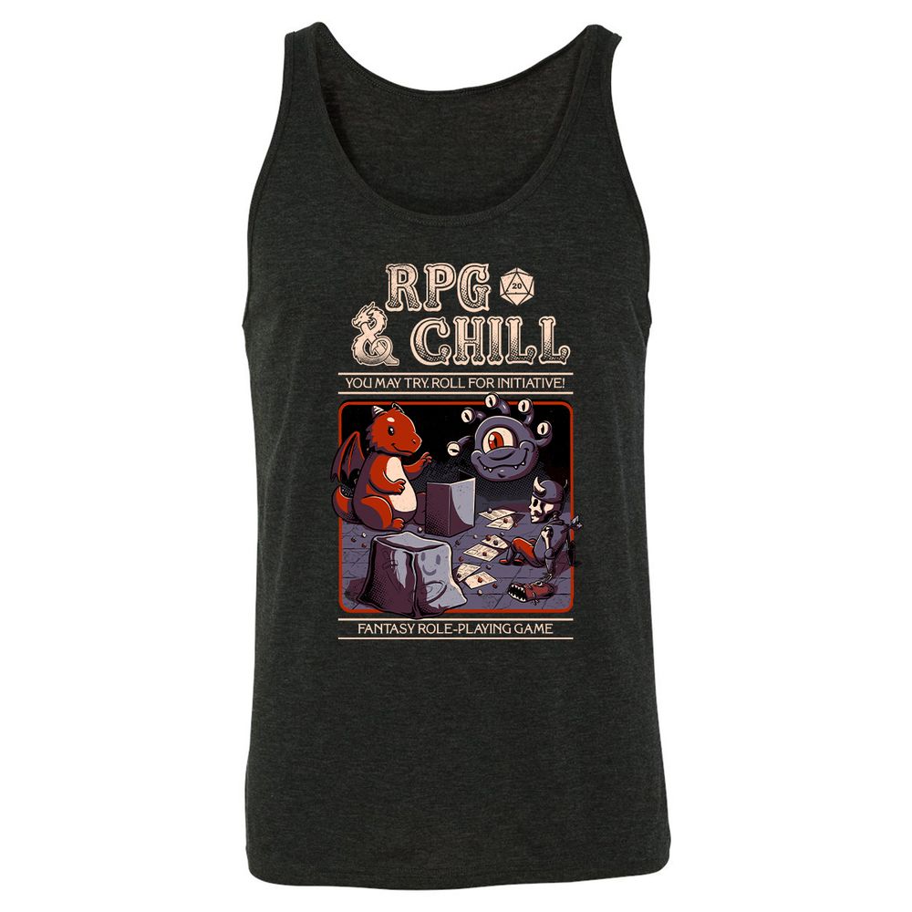 RPG & CHILL - Charcoal Black Triblend - 5