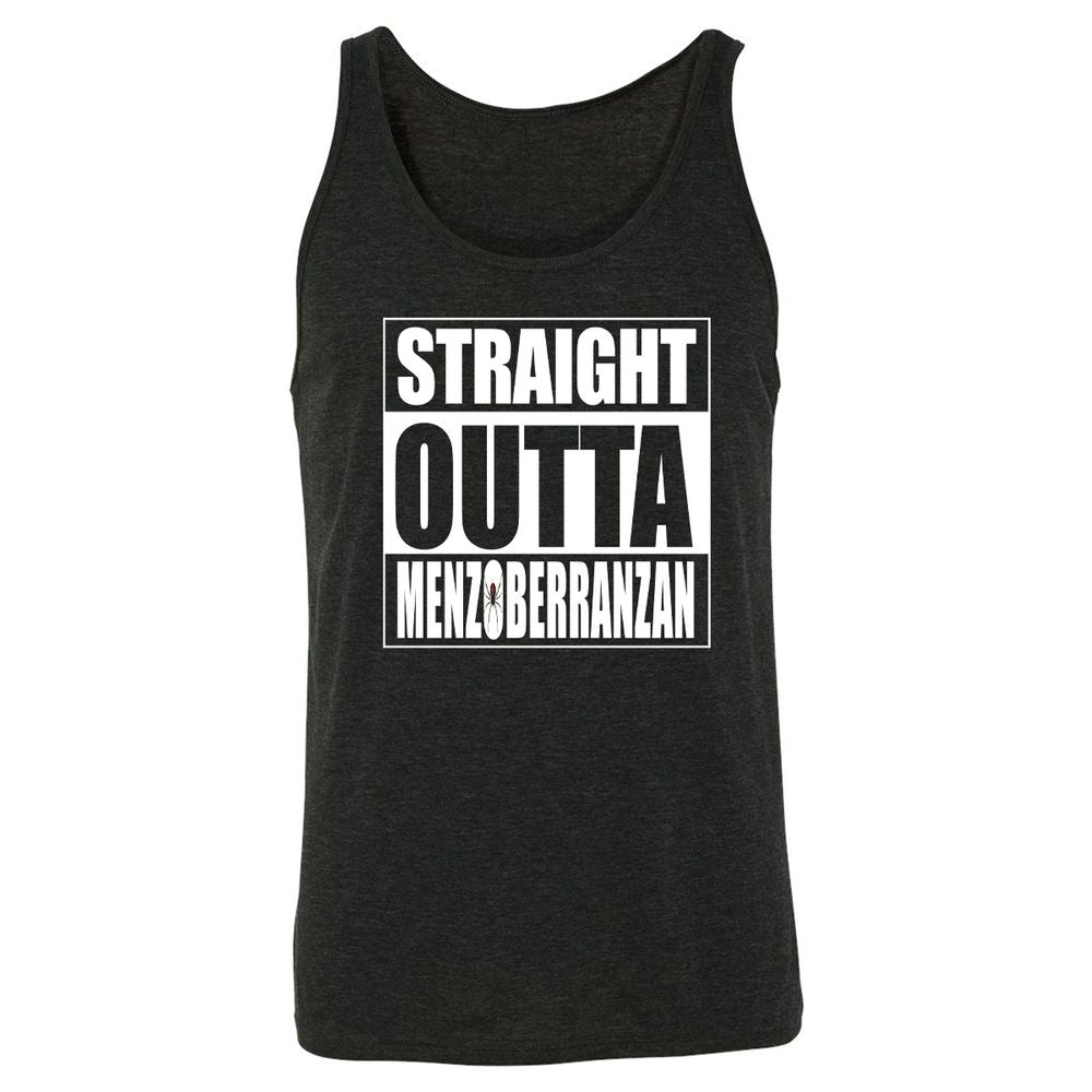 Straight Outta Menzoberranzan Unisex Jersey Tank - Charcoal Black Triblend - 5