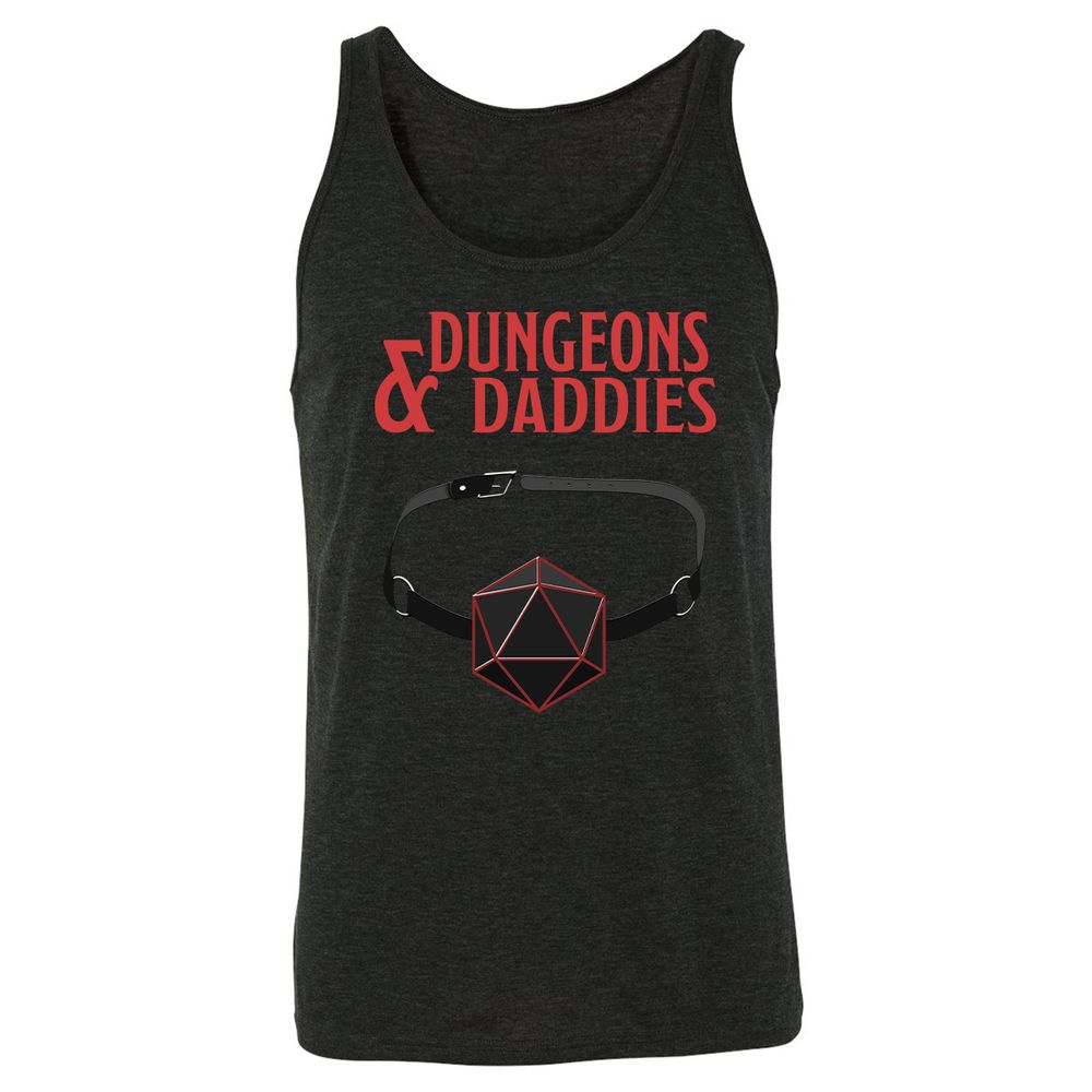 Dungeons And Daddies Unisex Jersey Tank - Charcoal Black Triblend - 5