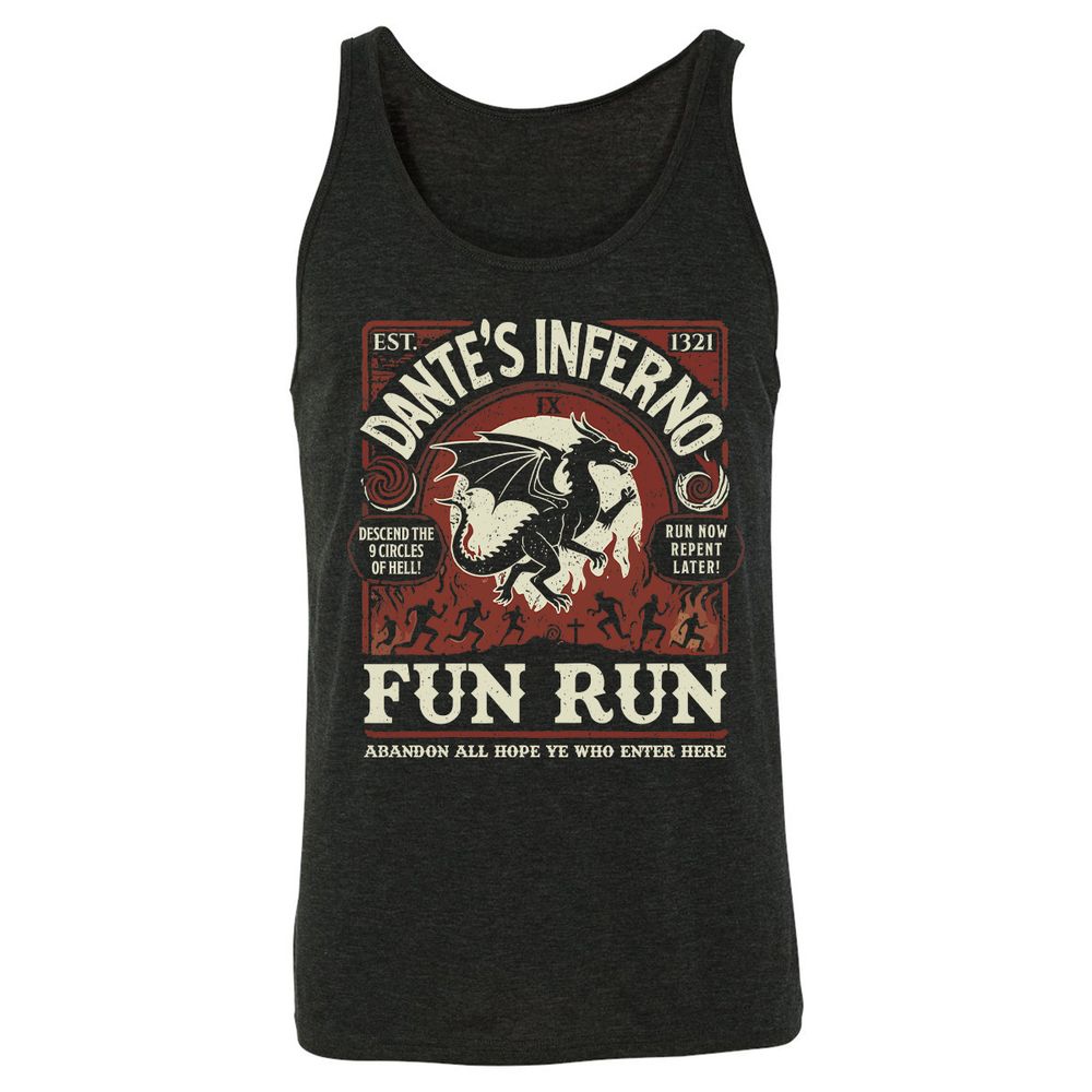 Dante’s Inferno Fun Run – Faerun Fantasy - Charcoal Black Triblend - 5