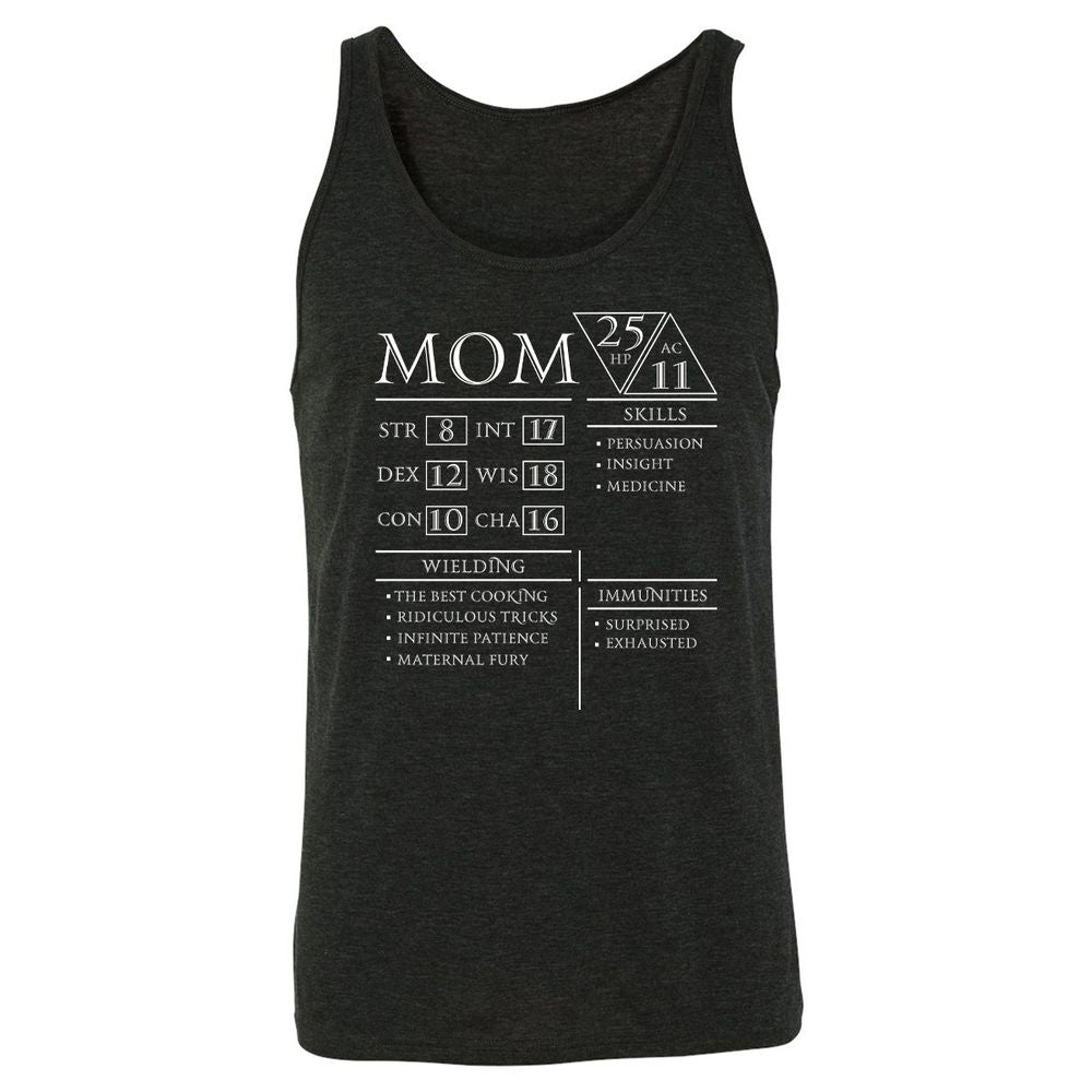 Mom Stats - Charcoal Black Triblend - 5