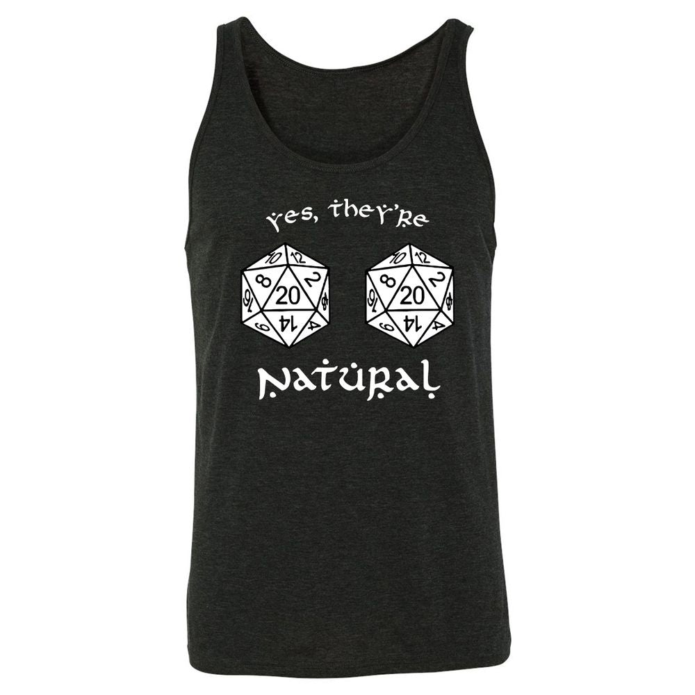 They Are Natural Unisex Jersey Tank - Charcoal Black Triblend - 5