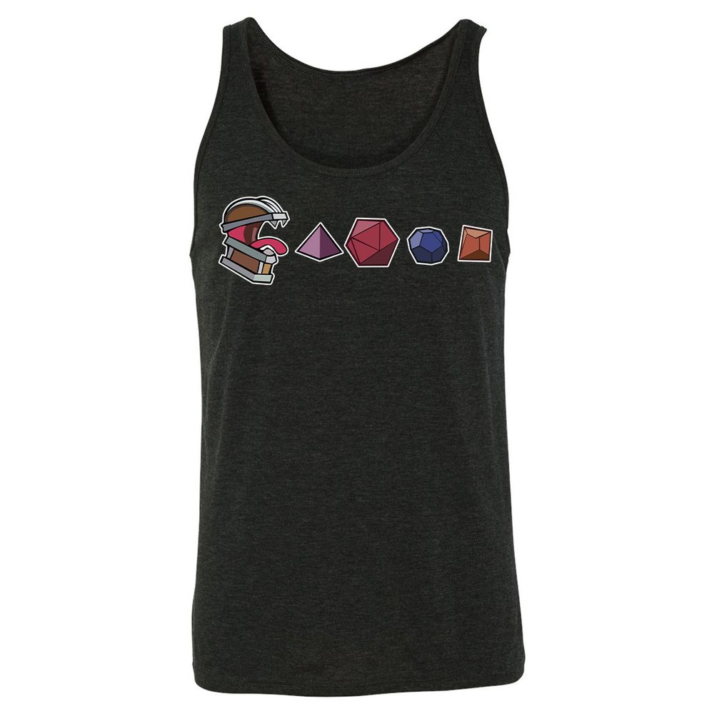 Mimic And Dices Unisex Jersey Tank - Charcoal Black Triblend - 5