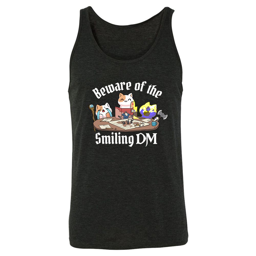 Beware of the Smiling DM - Charcoal Black Triblend - 5