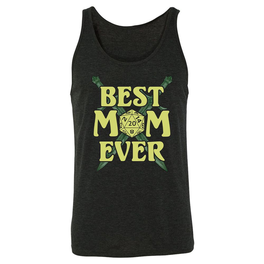 Best Mom Ever Unisex Jersey Tank - Charcoal Black Triblend - 5