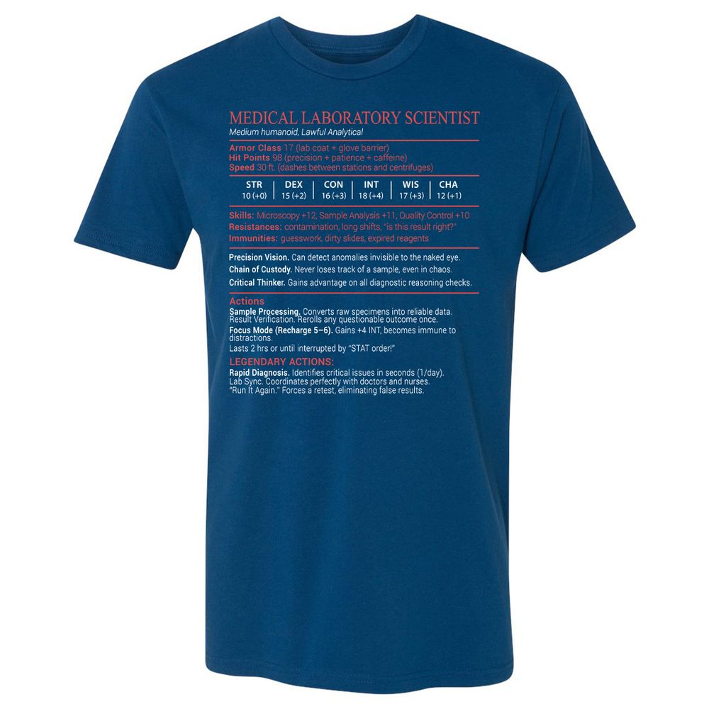 Medical Laboratory Scientist Stats Block - Cool Blue - 5