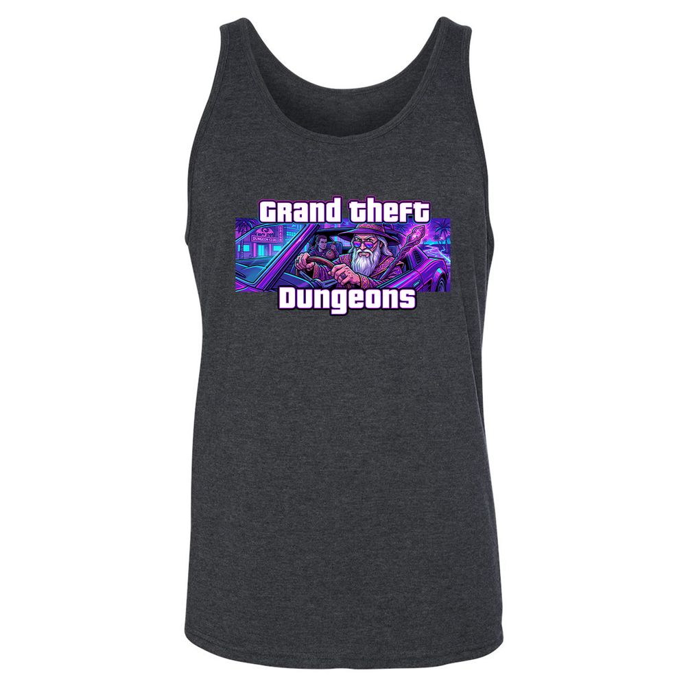 Grand Theft Dungeons Miami - Dark Grey Heather - 5
