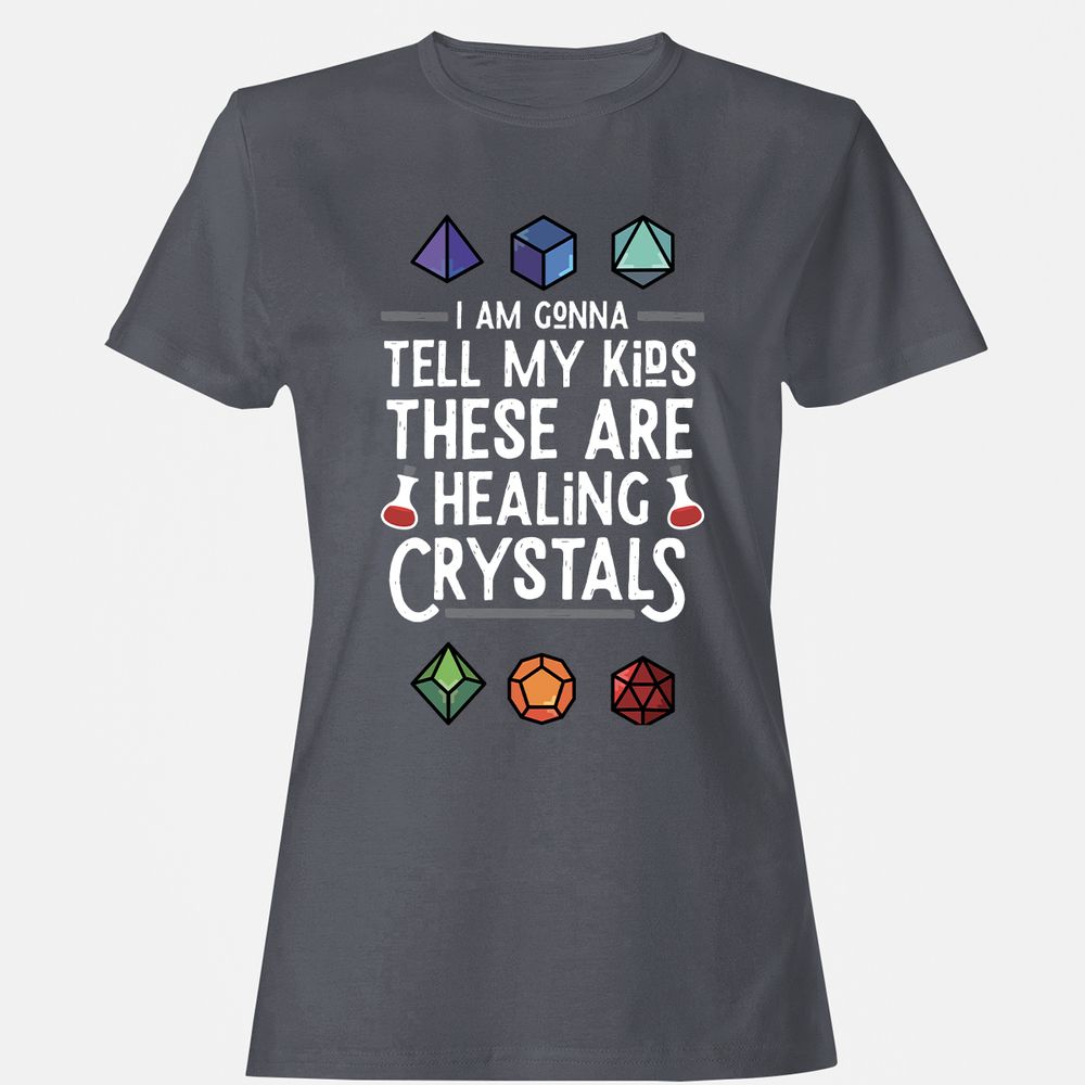 Healing Crystals Women's T-Shirt - Dark Heather - 5