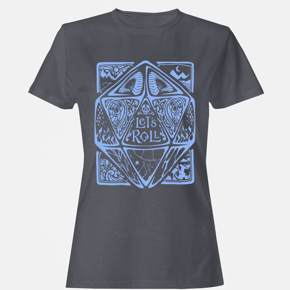 Let's Roll Women's T-Shirt - Dark Heather - 5