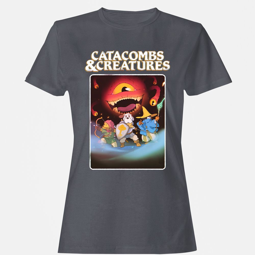 Catacombs & Creatures Women's T-Shirt - Dark Heather - 5