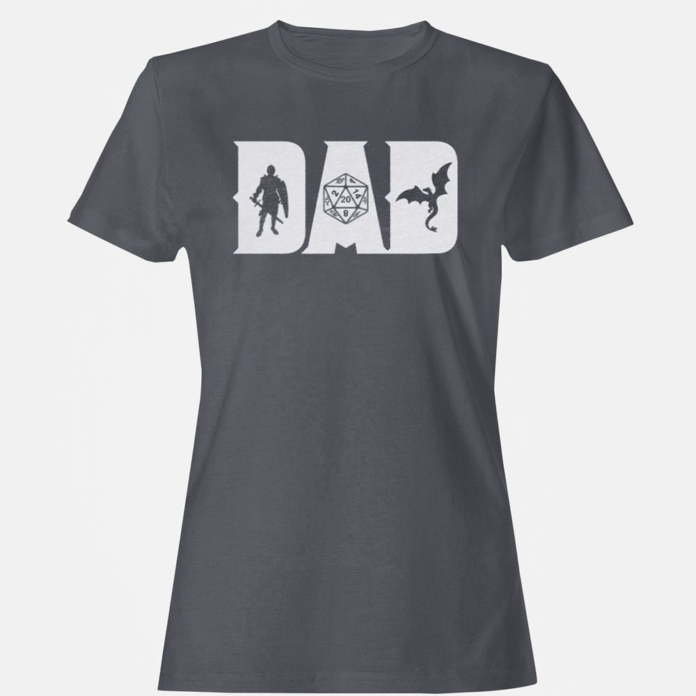 Dad Fathers Day Women's T-Shirt - Dark Heather - 5