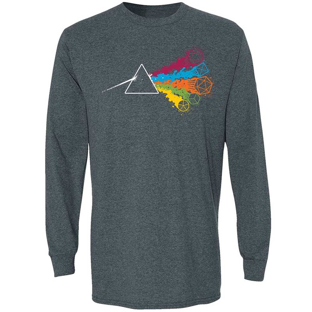 Dark Side Of The Dices Long Sleeve T-Shirt - Dark Heather - 5