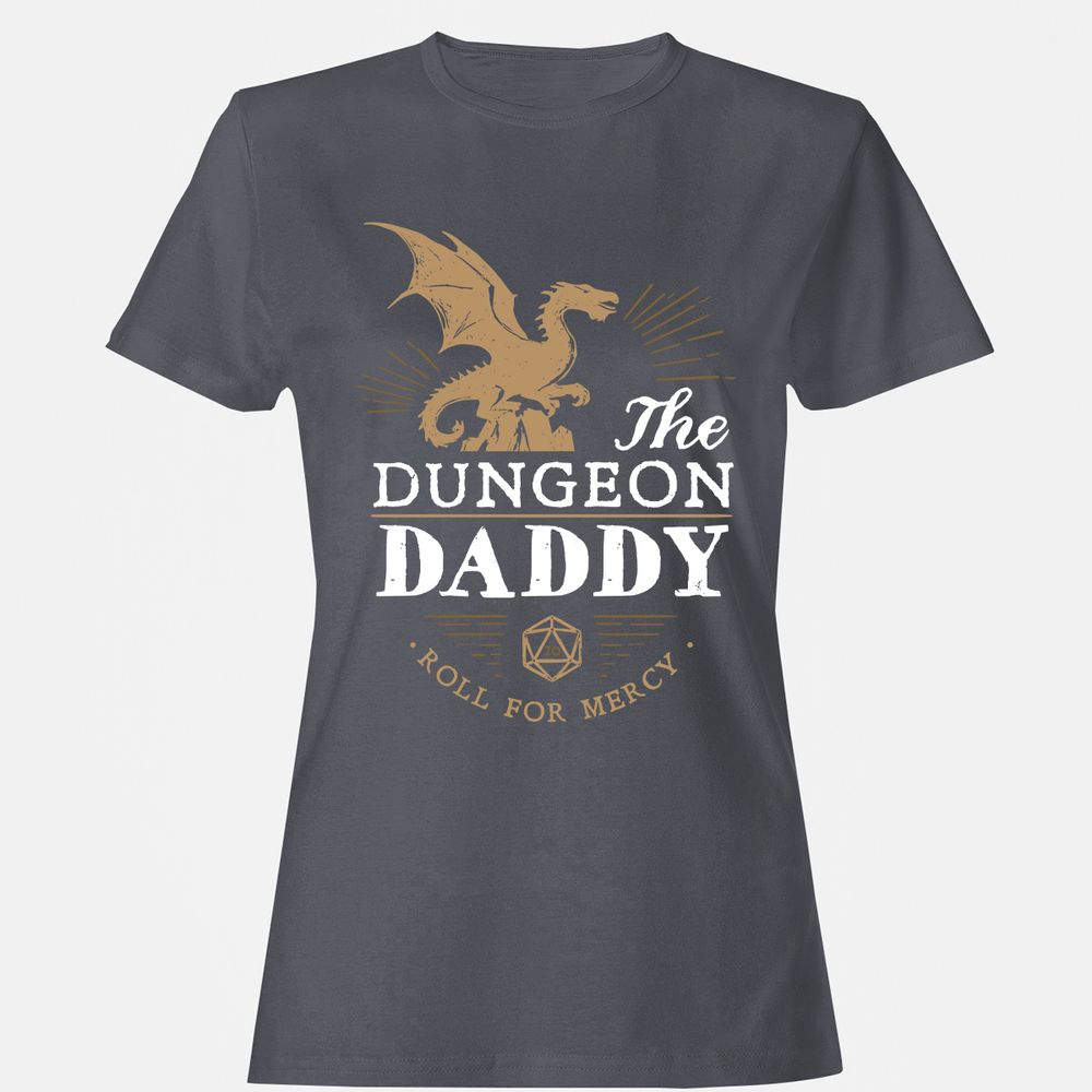 Dungeon Daddy Roll For Mercy Women's T-Shirt - Dark Heather - 5