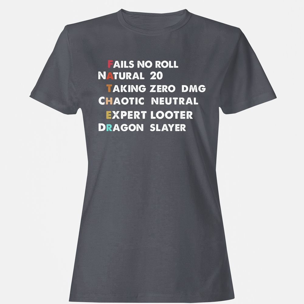 Father D&D Women's T-Shirt - Dark Heather - 5
