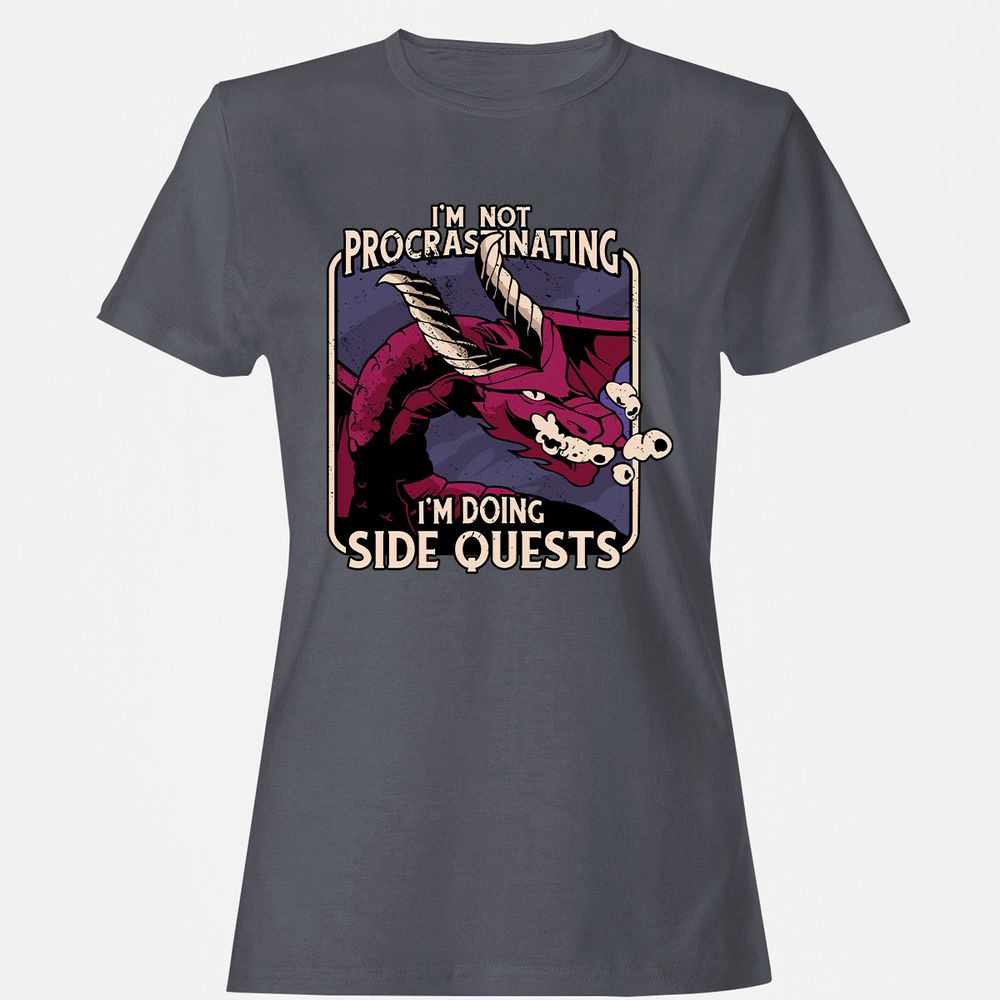 Doing Side Quests Women's T-Shirt - Dark Heather - 5