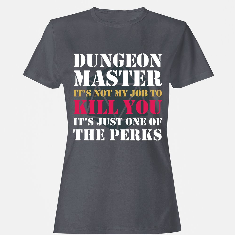DUNGEON MASTER NOT MY JOB Women's T-Shirt - Dark Heather - 5