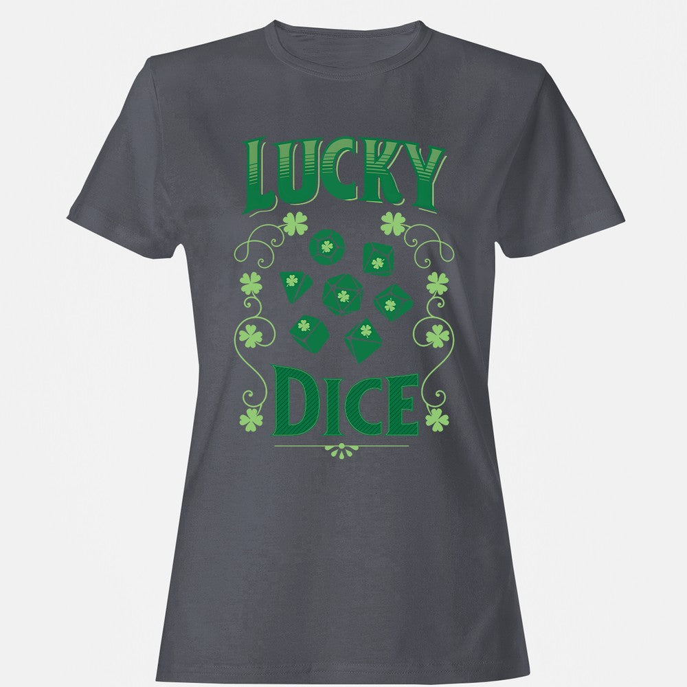 Lucky Dice Women's T-Shirt - Dark Heather - 5