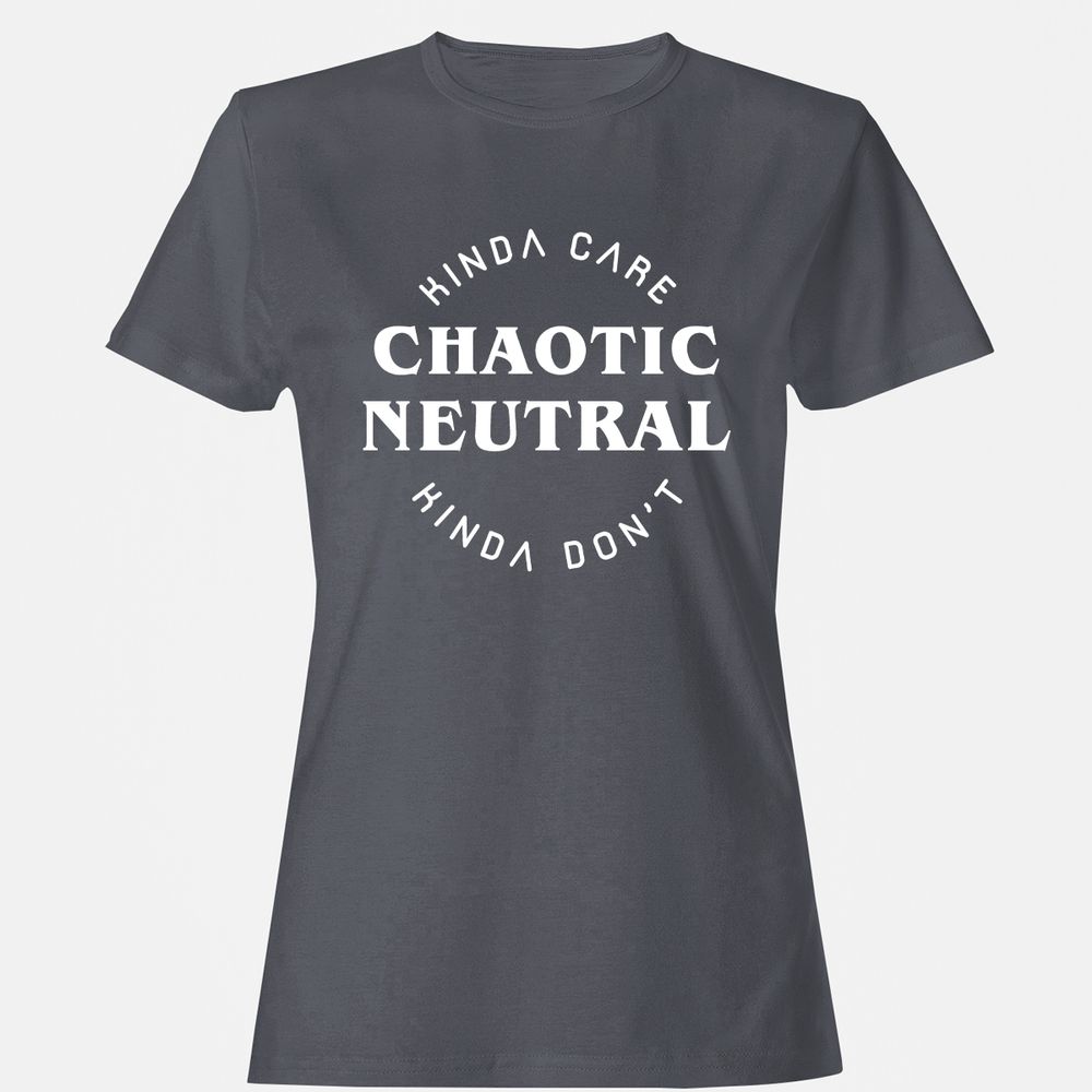 Chaotic Neutral Women's T-Shirt - Dark Heather - 5