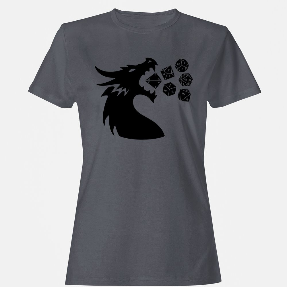 Pac And Dragon Women's T-Shirt - Dark Heather - 5