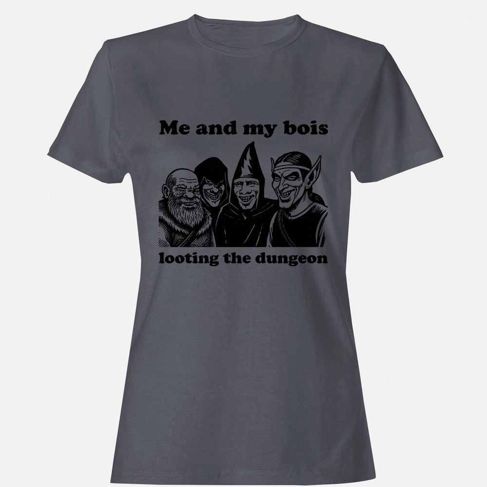 Me and my bois looting the dungeon Women's T-Shirt - Dark Heather - 5
