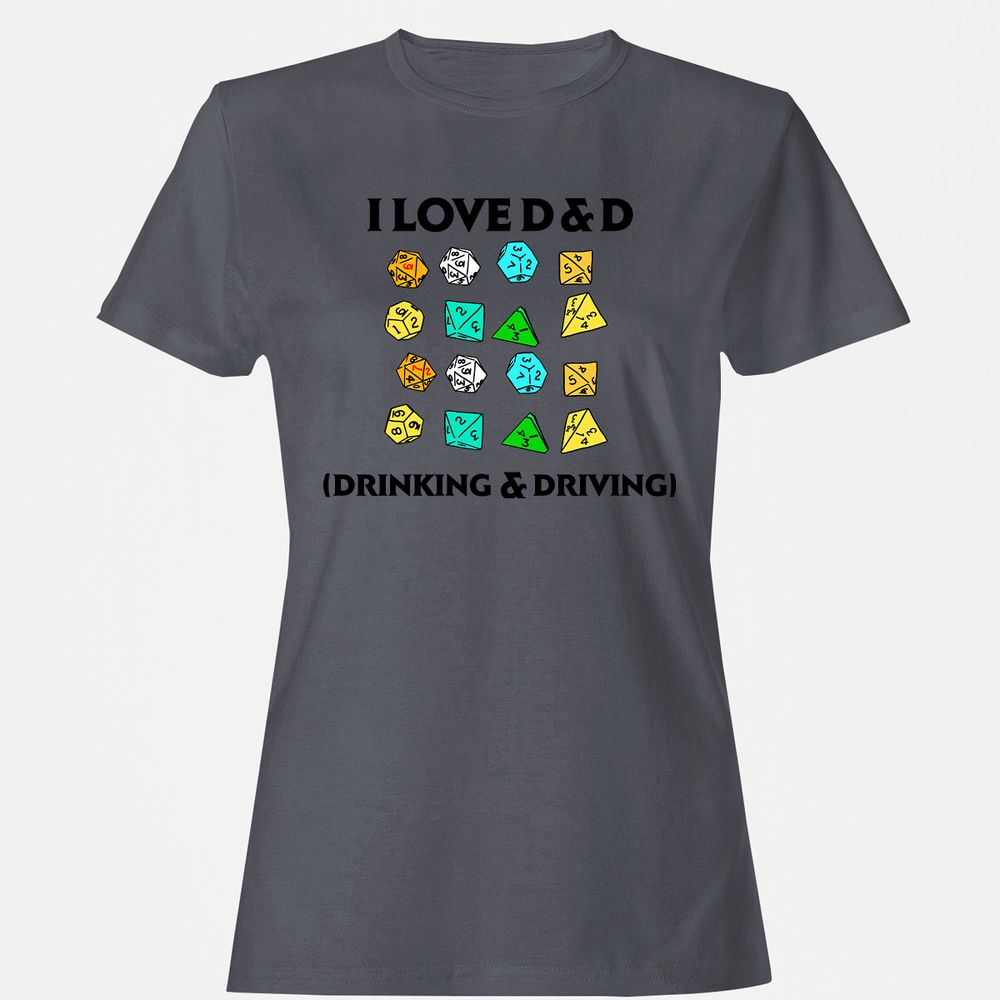 Drinking & Driving Women's T-Shirt - Dark Heather - 5