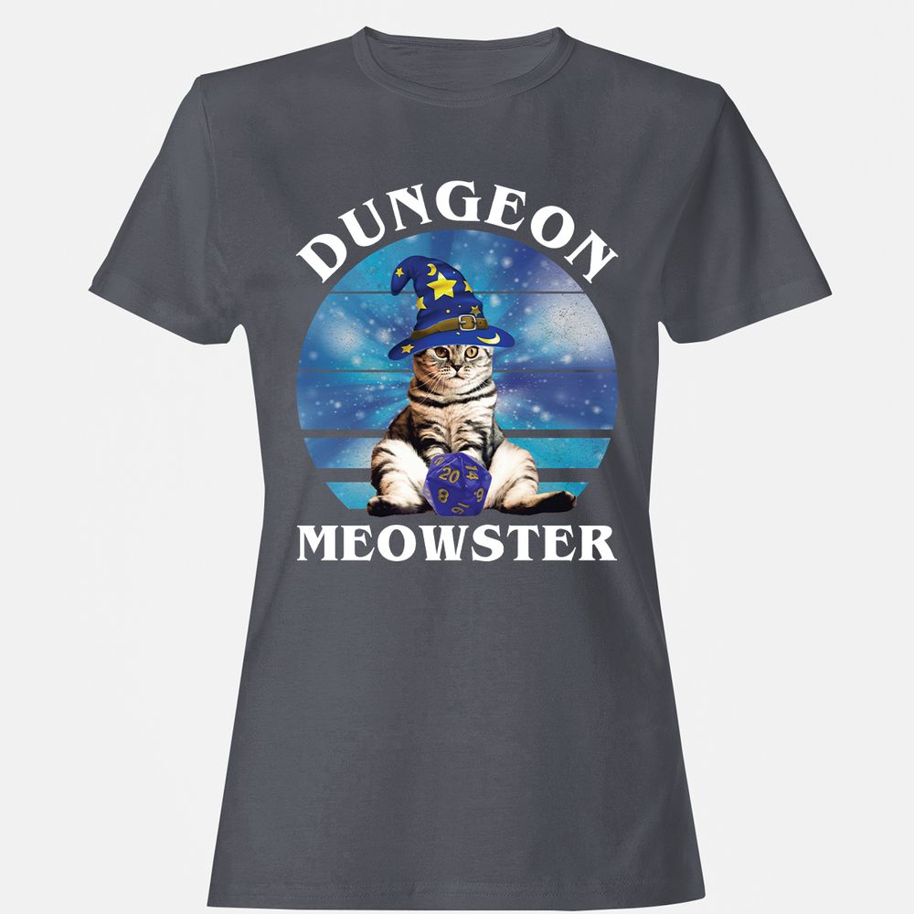 Dungeon Meowster Vintage Women's T-Shirt - Dark Heather - 5