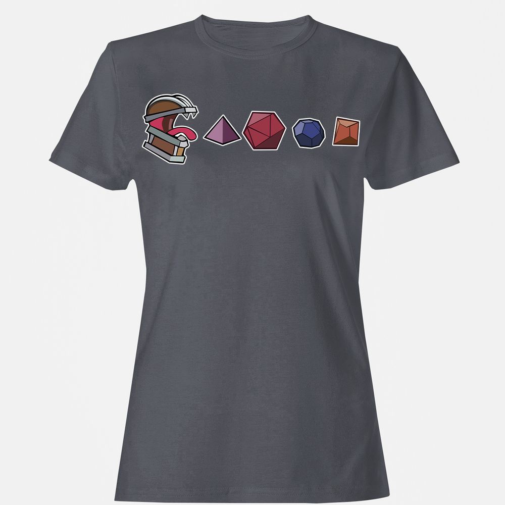 Mimic And Dices Women's T-Shirt - Dark Heather - 5