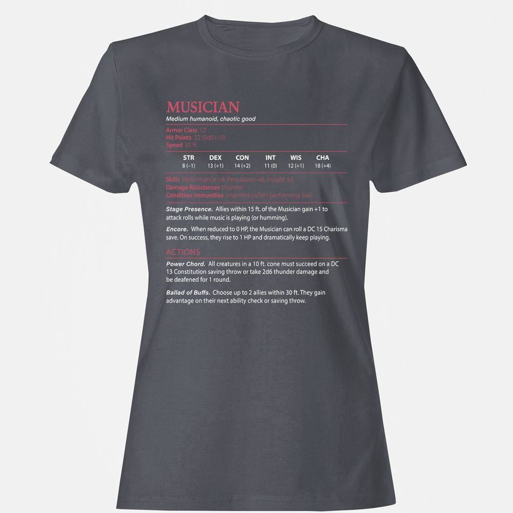 Musician Stats - Dark Heather - 5