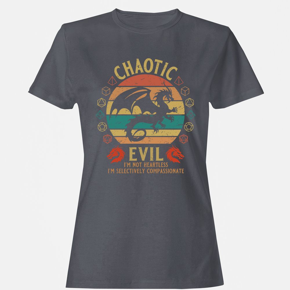 Chaotic Evil Women's T-Shirt - Dark Heather - 5