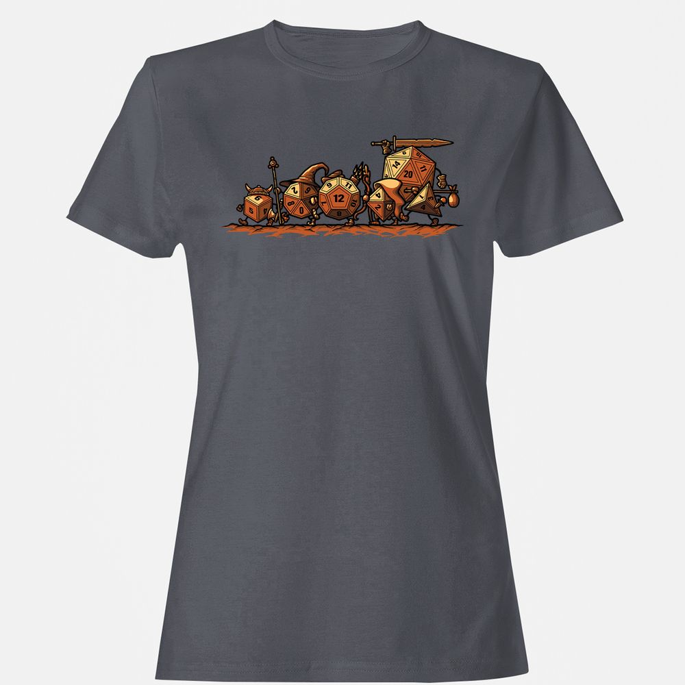 Fellowship Of The Dices Women's T-Shirt - Dark Heather - 5