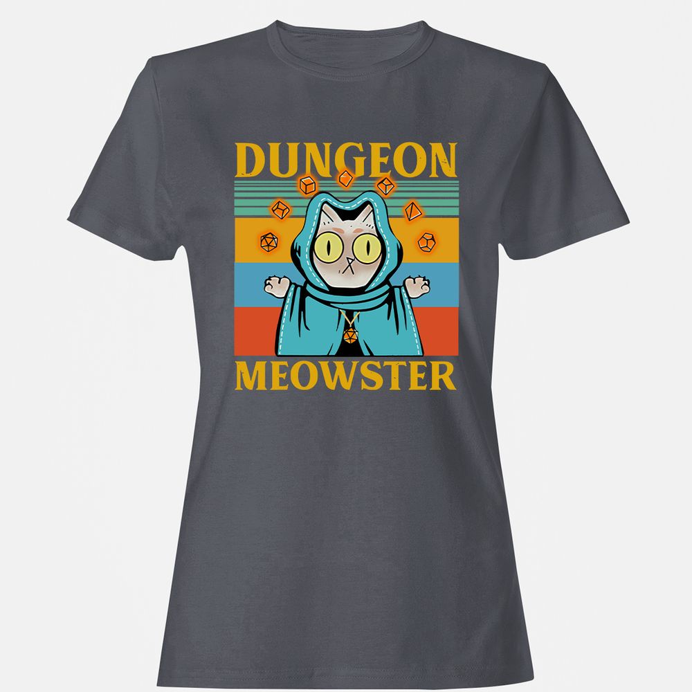 Dungeon Meowster Women's T-Shirt - Dark Heather - 5