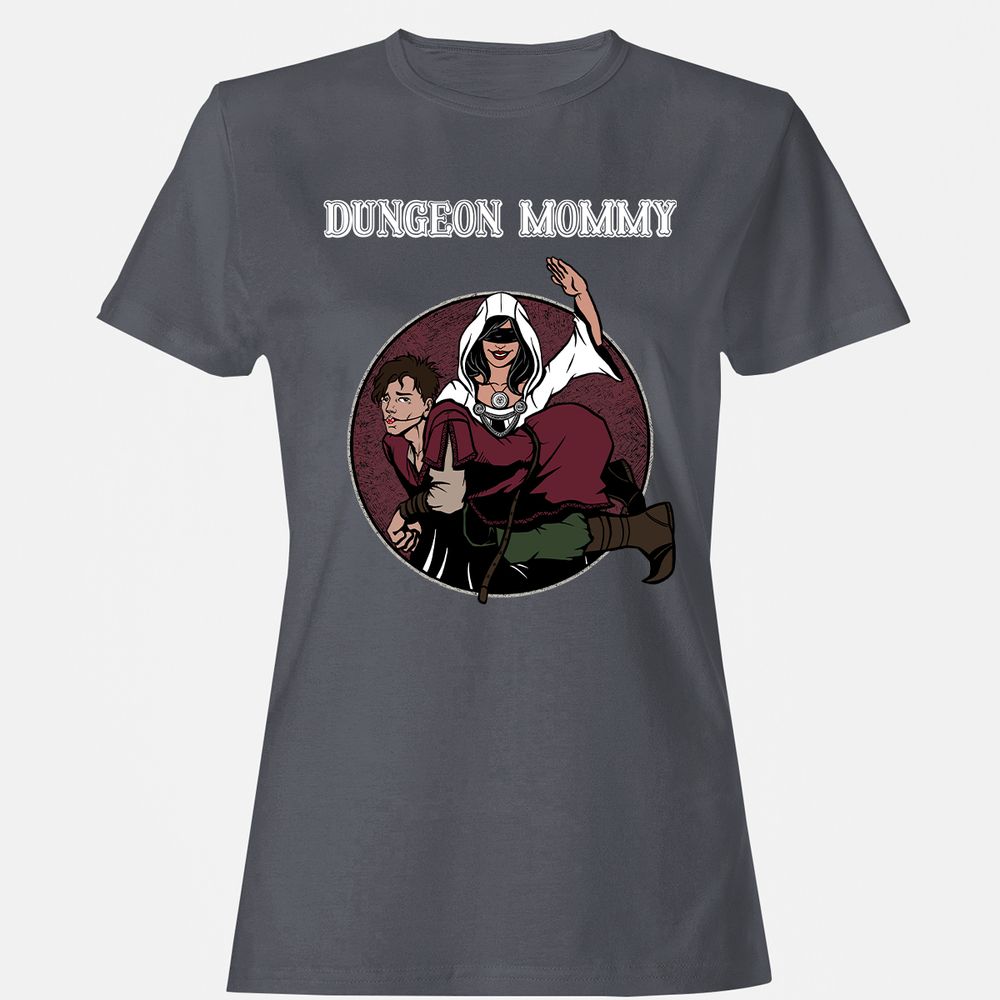 Dominant Dungeon Mommy Women's T-Shirt - Dark Heather - 5