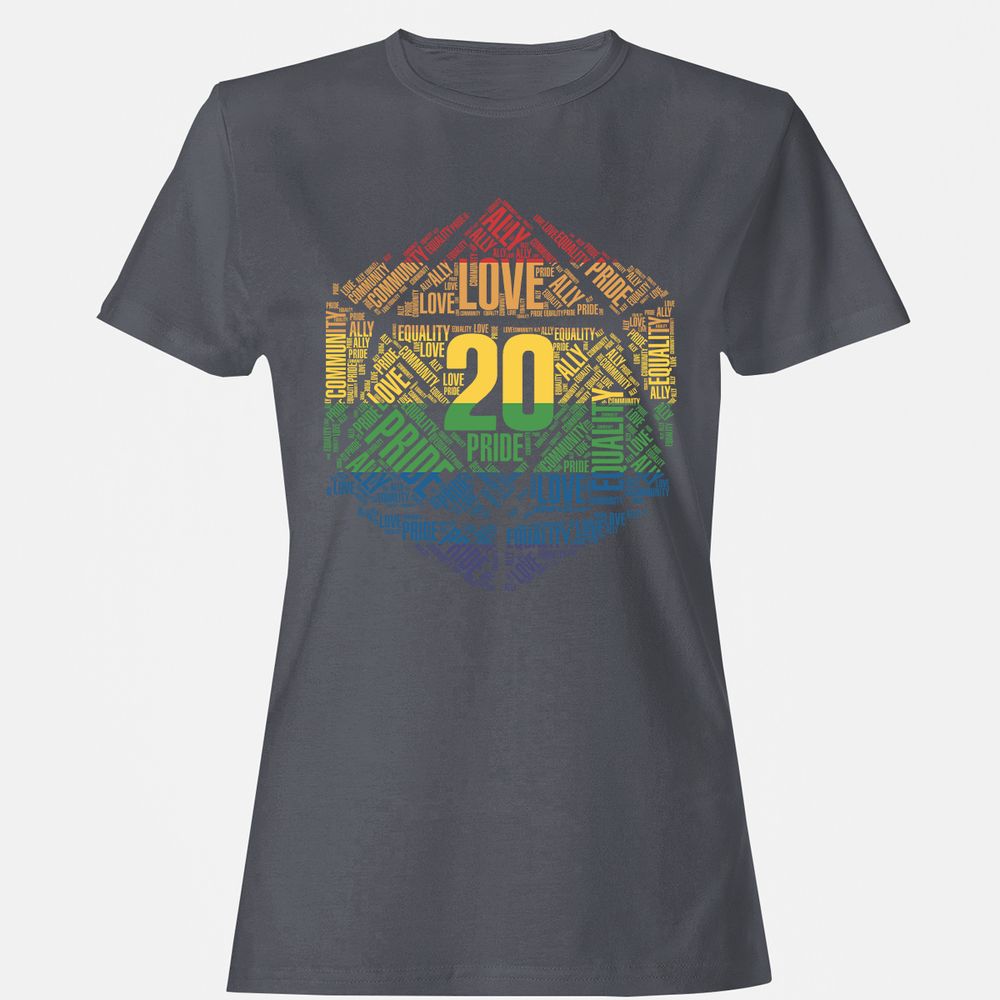 D20 Pride Women's T-Shirt - Dark Heather - 5