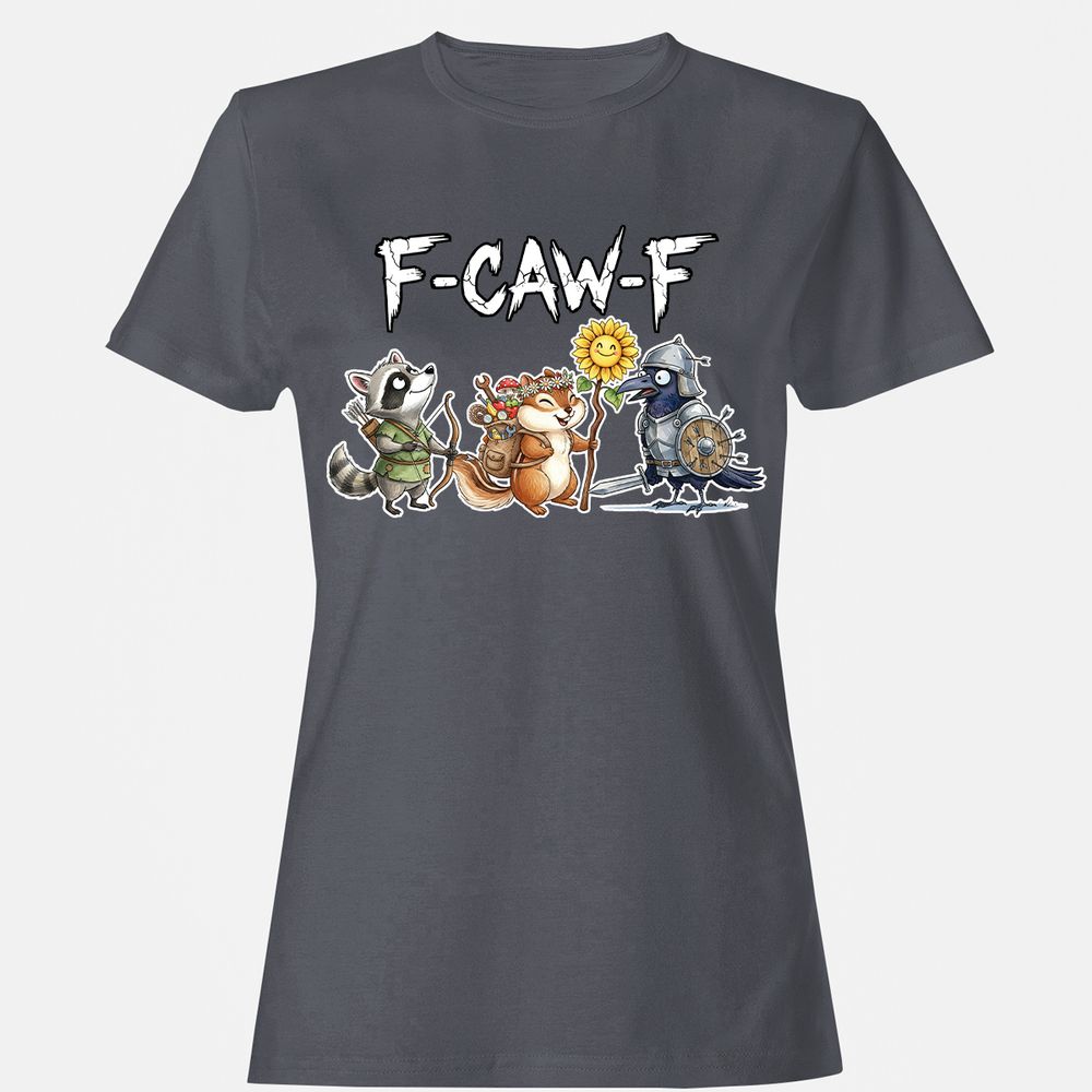 F-CAW-F Adventuring party Women's T-Shirt - Dark Heather - 5
