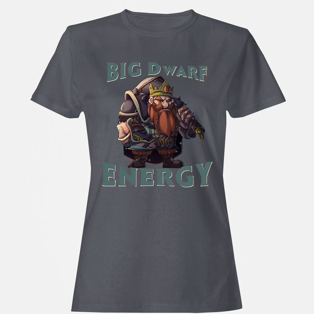 Big Dwarf Energy Women's T-Shirt - Dark Heather - 5