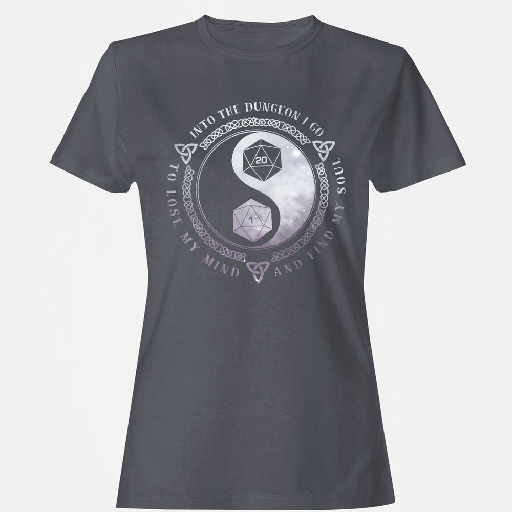 Into The Dungeon I Go Women's T-Shirt - Dark Heather - 5