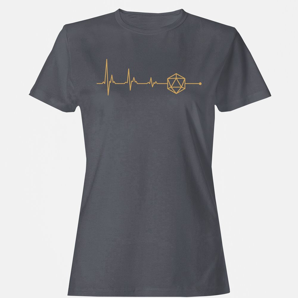 D20 Dice Is My Life Women's T-Shirt - Dark Heather - 5