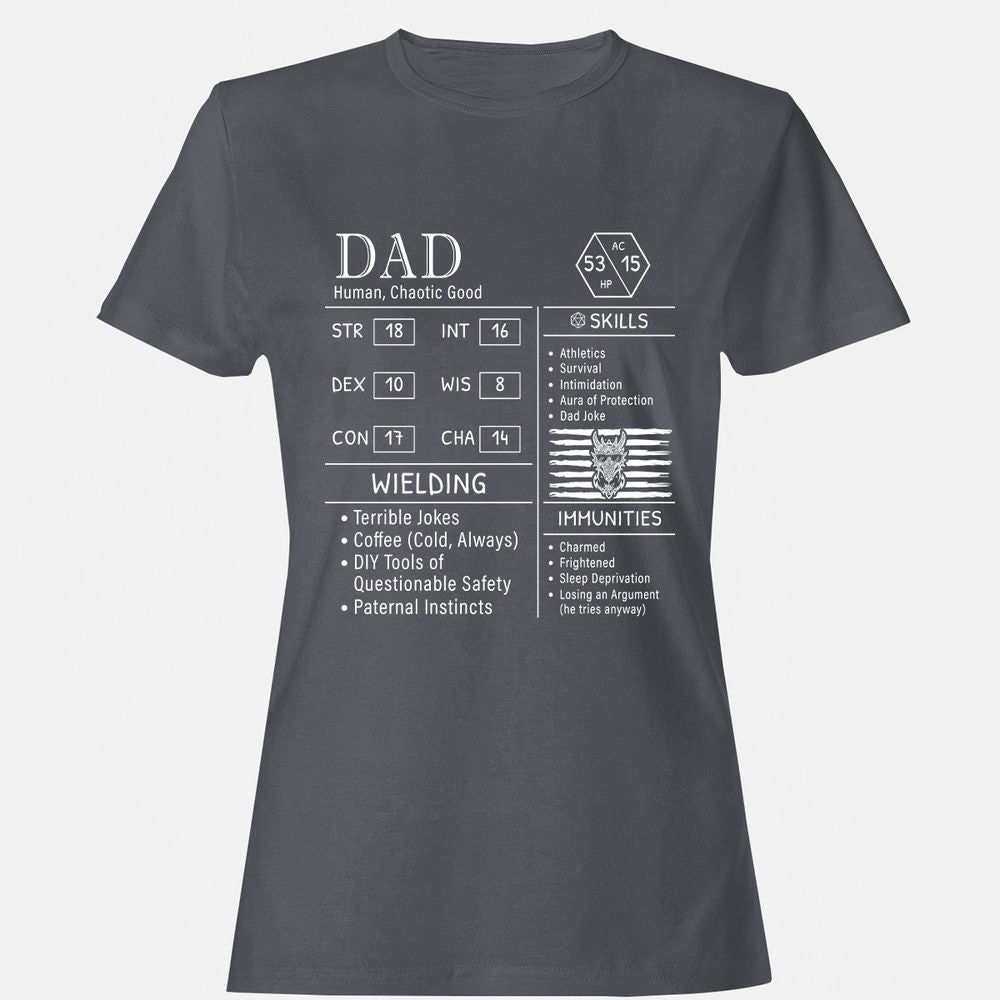 Dad Stats New - Dark Heather - 5
