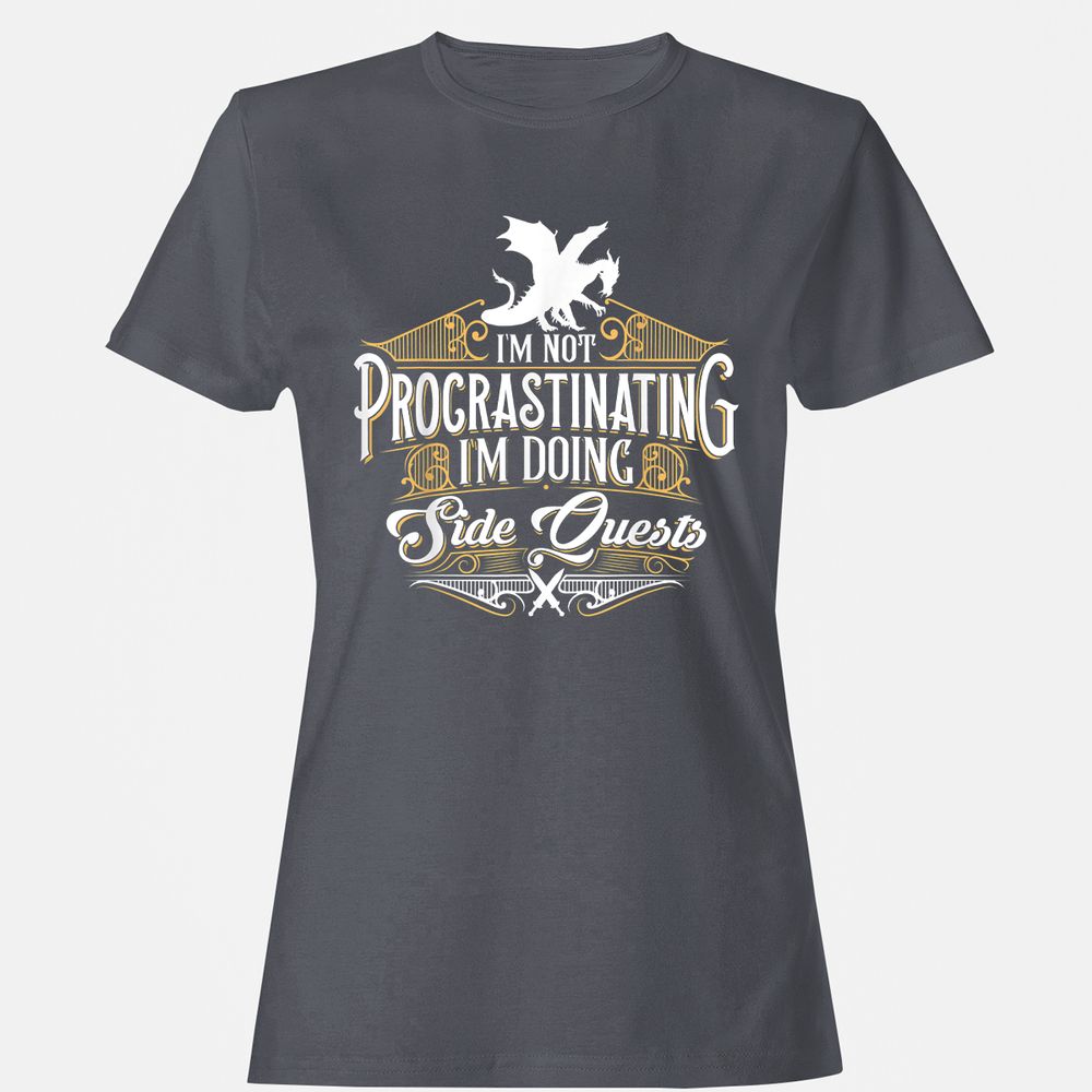 I'm Doing Side Quests Women's T-Shirt - Dark Heather - 5