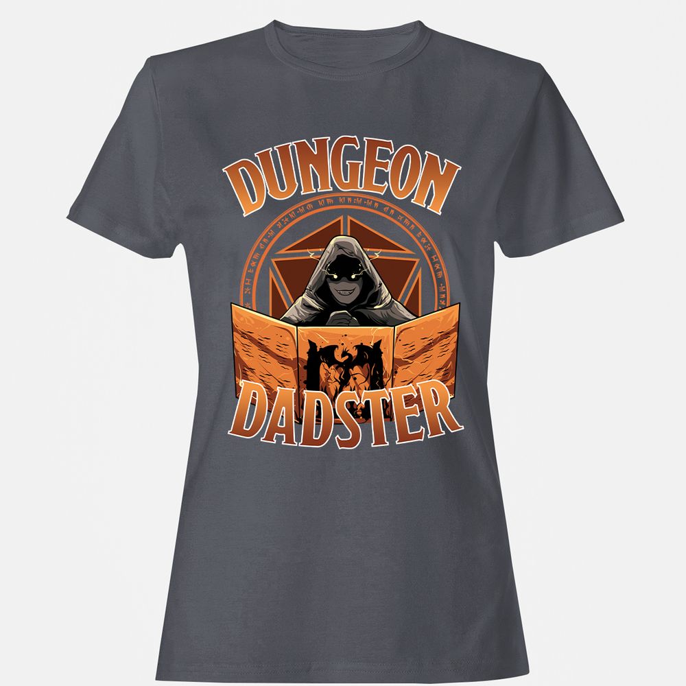 Dungeon Dadster Women's T-Shirt - Dark Heather - 5